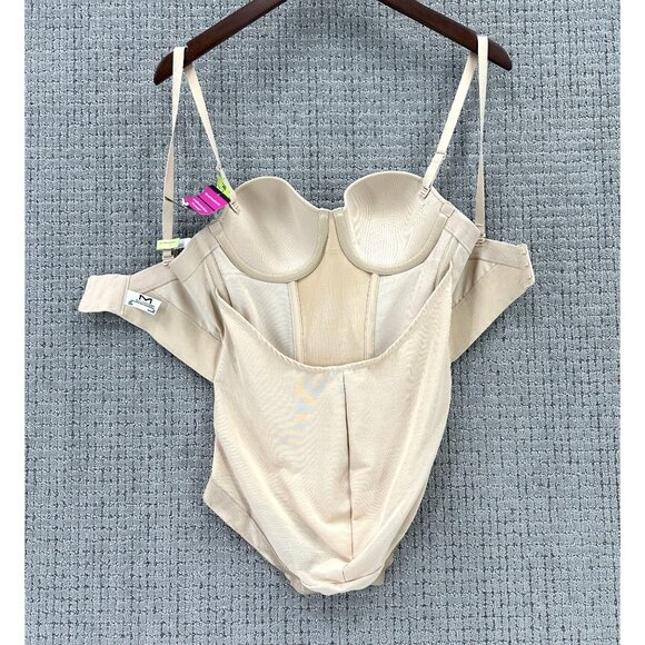 Maiden Form Body Shaperwear Size 34B Cream Underwire Strapless Firm Control NWT - Picture 5 of 11